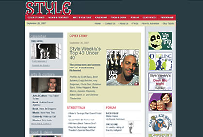 web media strategy, newspaper web site design, program web site design